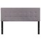 Flash Furniture 61.5&#x22; Gray and Black Bedford Queen Size Tufted Upholstered Headboard